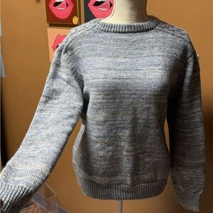 Blue gray winter sweater